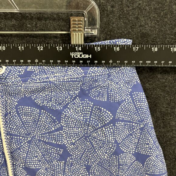 Johnnie-O Swim Trunks Shorts Mens XL Blue White Floral Drawstring Board Short - Picture 8 of 11